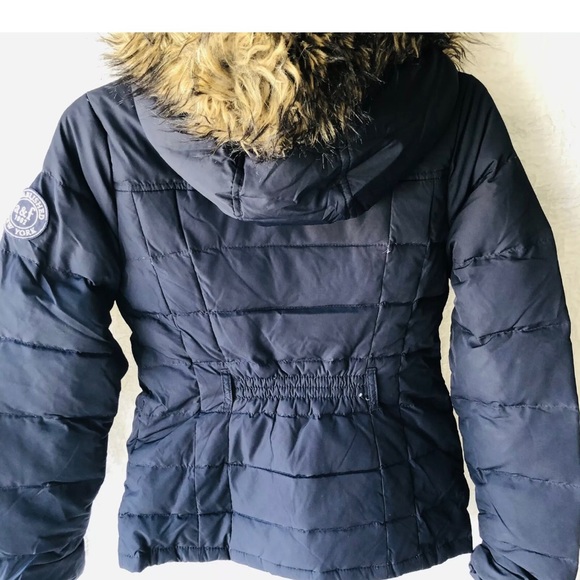 Abercrombie kid puff down jacket coat size large